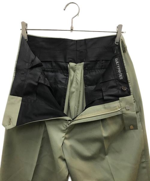 WACKO MARIA（ワコマリア）WACKO MARIA (ワコマリア) DORMEUIL / PLEATED TROUSERS グリーン サイズ:Mの古着・服飾アイテム