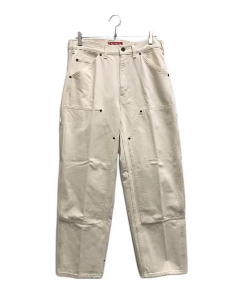 SUPREME（シュプリーム）Supreme (シュプリーム) Double Knee Painter Pant ホワイト サイズ:32の古着・服飾アイテム