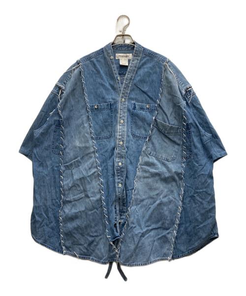 DISCOVERED（ディスカバード）DISCOVERED (ディスカバード) リメイク構築デニムシャツDC NS-SH ネイビー サイズ:FREEの古着・服飾アイテム