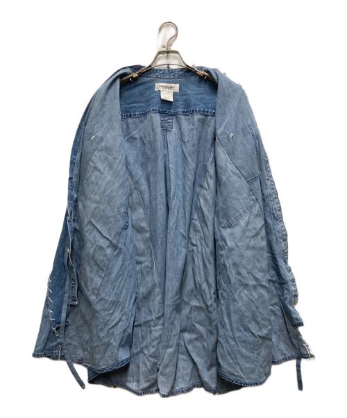 DISCOVERED（ディスカバード）DISCOVERED (ディスカバード) リメイク構築デニムシャツDC NS-SH ネイビー サイズ:FREEの古着・服飾アイテム
