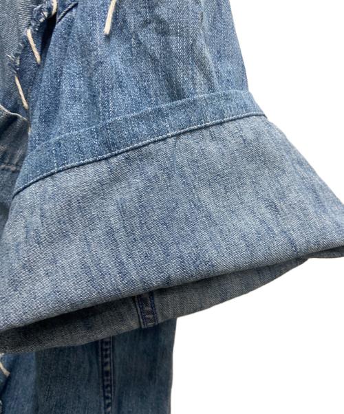 DISCOVERED（ディスカバード）DISCOVERED (ディスカバード) リメイク構築デニムシャツDC NS-SH ネイビー サイズ:FREEの古着・服飾アイテム