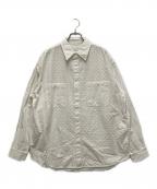 KITHキス）の古着「LATTICE FLORAL LS」｜ホワイト
