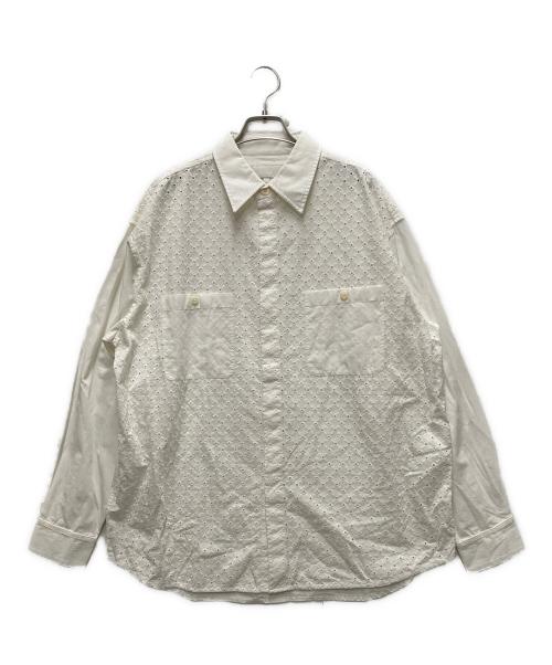 KITH（キス）KITH (キス) LATTICE FLORAL LS ホワイト サイズ:Ｍの古着・服飾アイテム