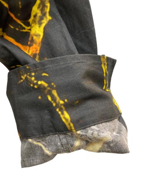 JOHN LAWRENCE SULLIVAN（ジョン ローレンス サリバン）JOHN LAWRENCE SULLIVAN (ジョン ローレンス サリバン) ALL OVER PRINT OVERSIZED SHIRTS ブラック サイズ:44の古着・服飾アイテム