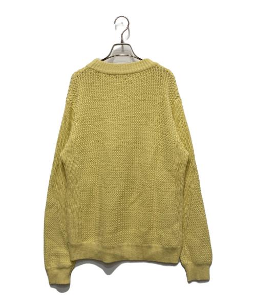 UNUSED（アンユーズド）UNUSED (アンユーズド) crew neck knit. イエロー サイズ:2の古着・服飾アイテム