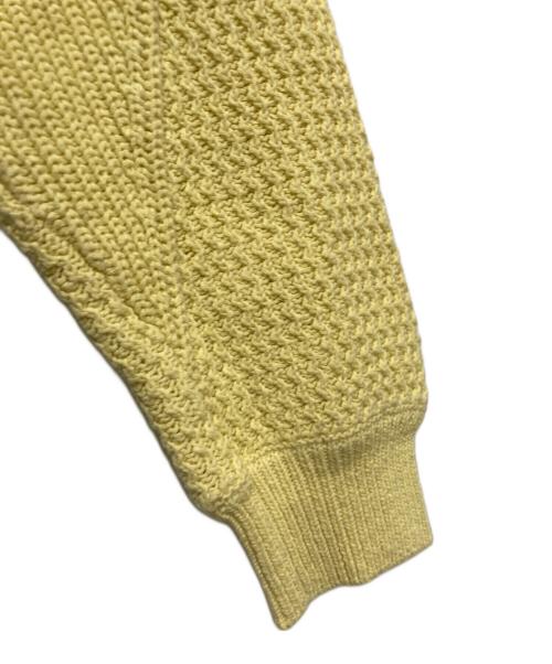 UNUSED（アンユーズド）UNUSED (アンユーズド) crew neck knit. イエロー サイズ:2の古着・服飾アイテム