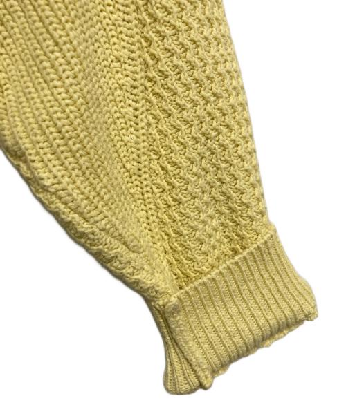 UNUSED（アンユーズド）UNUSED (アンユーズド) crew neck knit. イエロー サイズ:2の古着・服飾アイテム