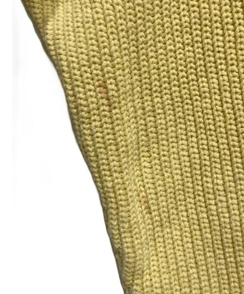UNUSED（アンユーズド）UNUSED (アンユーズド) crew neck knit. イエロー サイズ:2の古着・服飾アイテム
