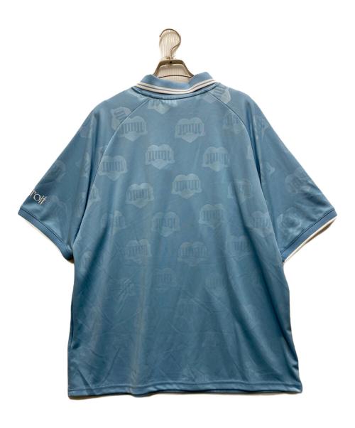 Carhartt WIP（カーハート ワーク イン プログレス）CARHARTT WIP (カーハート ワーク イン プログレス) S/S HARTT’S FOOTBALL T-SHIRT スカイブルー サイズ:Mの古着・服飾アイテム