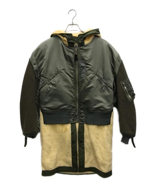 COMME des GARCONS JUNYA WATANABE MAN（コム デ ギャルソン ジュンヤ ワタナベ マン）COMME des GARCONS JUNYA WATANABE MAN (コム デ ギャルソン ジュンヤ ワタナベ マン) Nylon Twill Acrylic Polyester Coat ブラック サイズ:Sの古着・服飾アイテム