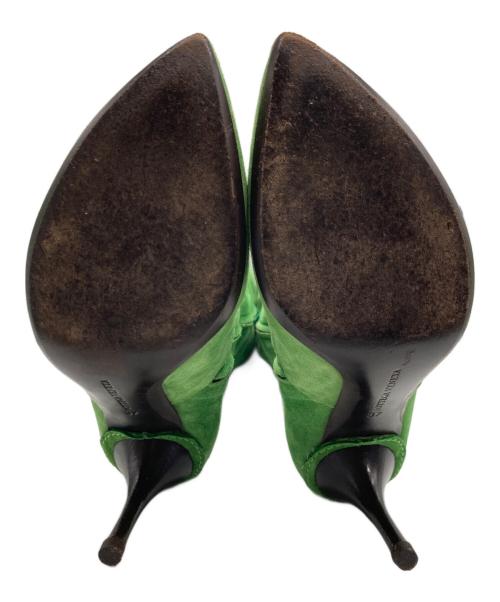 BOTTEGA VENETA（ボッテガベネタ）BOTTEGA VENETA (ボッテガベネタ) スウェードブーツ グリーン サイズ:37の古着・服飾アイテム