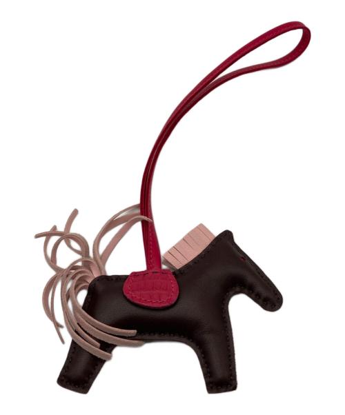 HERMES（エルメス）HERMES (エルメス) ロデオチャーム タッチPM ブラウン×ピンクの古着・服飾アイテム