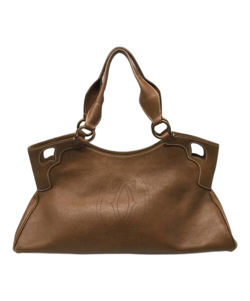 Cartier（カルティエ）Cartier (カルティエ) マルチェロ ドゥ カルティエ/ハンドバッグ ブラウンの古着・服飾アイテム