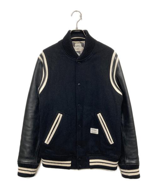 BEDWIN &THE HEARTBREAKERS（ベドウィンアンドザ ハートブレイカーズ）BEDWIN &THE HEARTBREAKERS (ベドウィンアンドザ ハートブレイカーズ) 袖レザースタジャン ブラック サイズ:3の古着・服飾アイテム