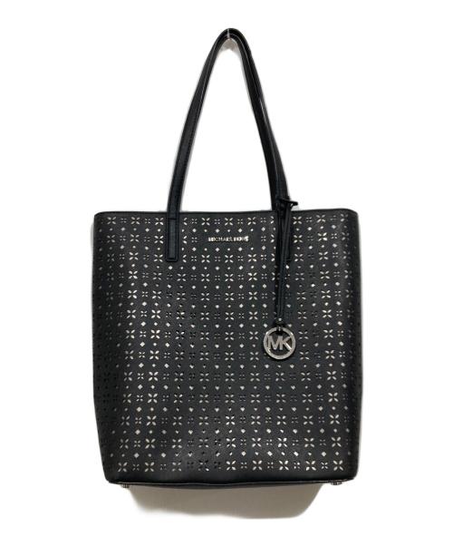 MICHAEL KORS（マイケル・コース）MICHAEL KORS (マイケル・コース) 2WAYトートレザーバッグ ブラックの古着・服飾アイテム