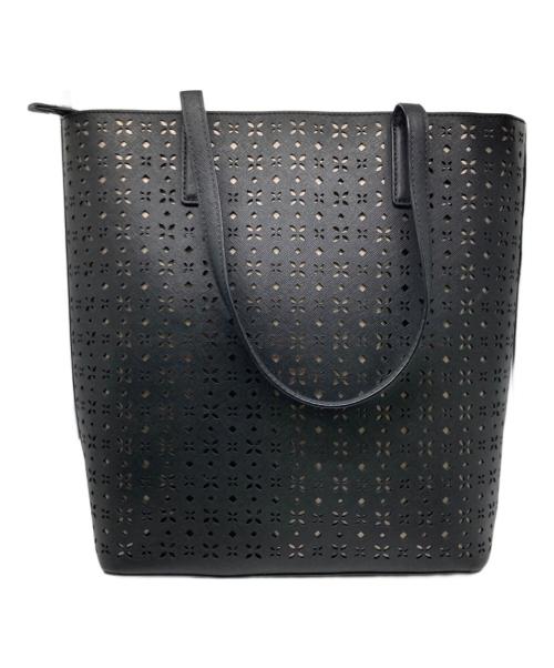 MICHAEL KORS（マイケル・コース）MICHAEL KORS (マイケル・コース) 2WAYトートレザーバッグ ブラックの古着・服飾アイテム