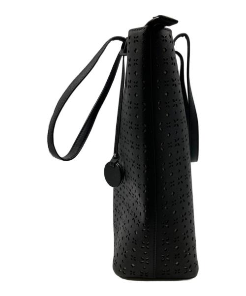 MICHAEL KORS（マイケル・コース）MICHAEL KORS (マイケル・コース) 2WAYトートレザーバッグ ブラックの古着・服飾アイテム