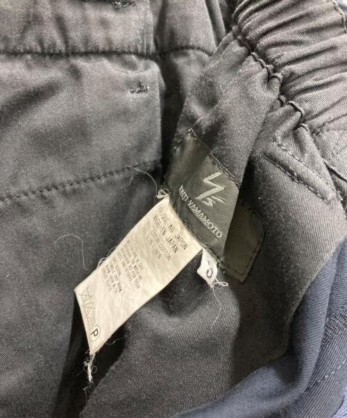 Y'S YOHJI YAMAMOTO（ワイズ ヨウジヤマモト）Y's Yohji Yamamoto (ワイズ ヨウジヤマモト) ワイドチノトラウザーパンツ ネイビー サイズ:3の古着・服飾アイテム