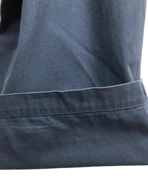 Y'S YOHJI YAMAMOTO（ワイズ ヨウジヤマモト）Y's Yohji Yamamoto (ワイズ ヨウジヤマモト) ワイドチノトラウザーパンツ ネイビー サイズ:3の古着・服飾アイテム
