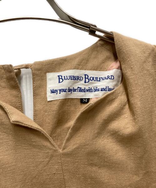 BLUEBIRD BOULEVARD（ブルーバードブルバード）BLUEBIRD BOULEVARD (ブルーバードブルバード) リネンワンピース ベージュ サイズ:Mの古着・服飾アイテム