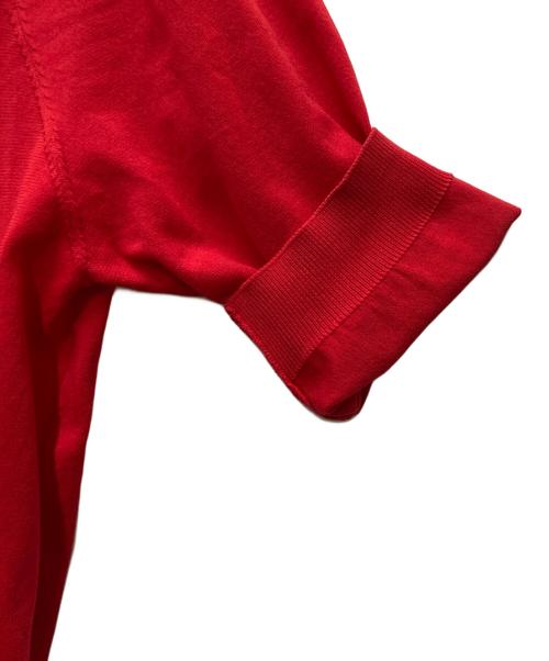 CABAN（キャバン）CABaN (キャバン) 半袖カーディガン レッド サイズ:Sの古着・服飾アイテム