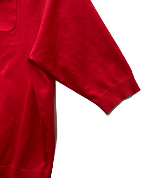 CABAN（キャバン）CABaN (キャバン) 半袖カーディガン レッド サイズ:Sの古着・服飾アイテム