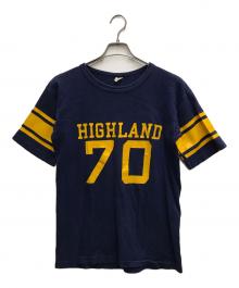 Champion（チャンピオン）の古着「60s フットボールTシャツ」｜ネイビー