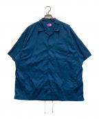 THE NORTHFACE PURPLELABELザ・ノースフェイス パープルレーベル）の古着「Nylon Taffeta Field S/S Shirt」｜ブルー