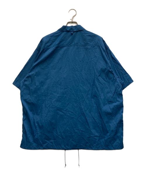 THE NORTHFACE PURPLELABEL（ザ・ノースフェイス パープルレーベル）THE NORTHFACE PURPLELABEL (ザ・ノースフェイス パープルレーベル) Nylon Taffeta Field S/S Shirt ブルー サイズ:Lの古着・服飾アイテム