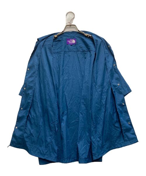 THE NORTHFACE PURPLELABEL（ザ・ノースフェイス パープルレーベル）THE NORTHFACE PURPLELABEL (ザ・ノースフェイス パープルレーベル) Nylon Taffeta Field S/S Shirt ブルー サイズ:Lの古着・服飾アイテム