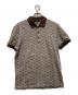GUCCI（グッチ）の古着「GG柄 シェリーライン 半袖ポロシャツ」｜ブラウン