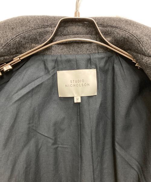 STUDIO NICHOLSON（スタジオ ニコルソン）STUDIO NICHOLSON (スタジオ ニコルソン) オーバーサイズPコート グレー サイズ:Ⅿの古着・服飾アイテム