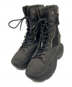 YELLOイエロ）の古着「BAISEN SHORT BOOTS」｜ブラック