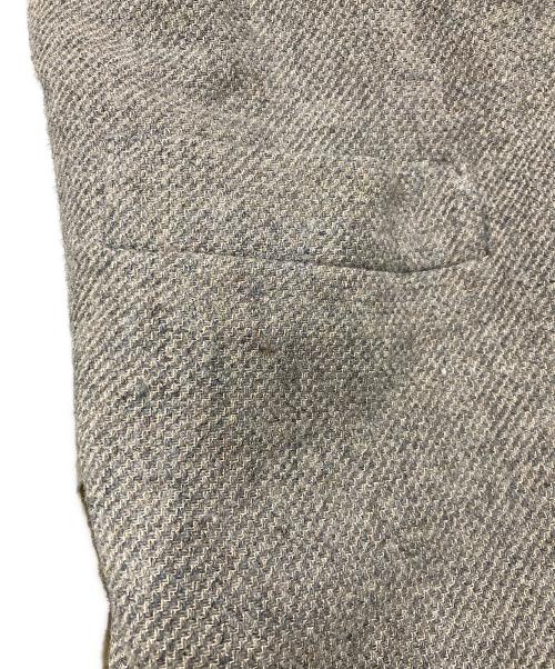 mina perhonen（ミナ ペルホネン）mina perhonen (ミナ ペルホネン) malm フォレストパレード レースフリルコート グレー サイズ:38の古着・服飾アイテム