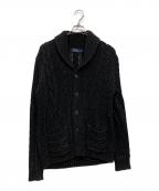 POLO RALPH LAURENポロ・ラルフローレン）の古着「ショールカラーカーディガン」｜グレー