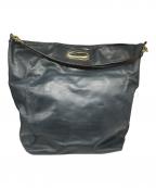 KOLORカラー）の古着「2WAYレザーバッグ」｜ネイビー