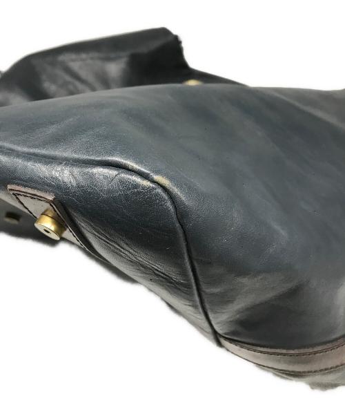 KOLOR（カラー）KOLOR (カラー) 2WAYレザーバッグ ネイビーの古着・服飾アイテム