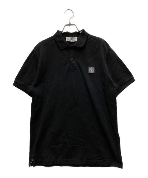 STONE ISLAND（ストーンアイランド）STONE ISLAND (ストーンアイランド) ポロシャツ ブラック サイズ:Lの古着・服飾アイテム