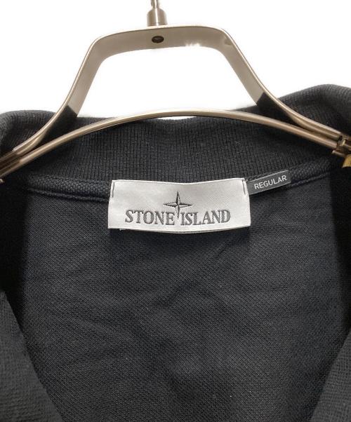 STONE ISLAND（ストーンアイランド）STONE ISLAND (ストーンアイランド) ポロシャツ ブラック サイズ:Lの古着・服飾アイテム