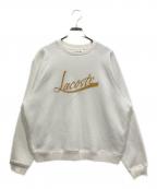 LACOSTEラコステ）の古着「ロゴラグランスウェット」｜ホワイト
