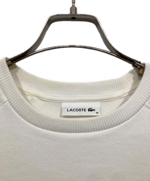 LACOSTE（ラコステ）LACOSTE (ラコステ) ロゴラグランスウェット ホワイト サイズ:38の古着・服飾アイテム