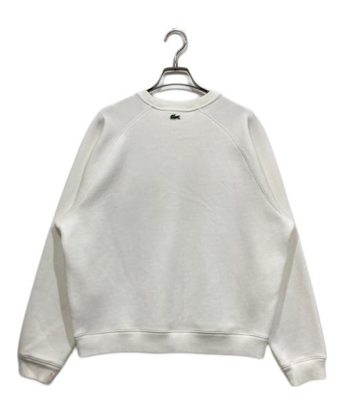 LACOSTE（ラコステ）LACOSTE (ラコステ) ロゴラグランスウェット ホワイト サイズ:38の古着・服飾アイテム