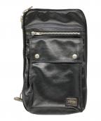 PORTERポーター）の古着「FREE STYLEボディバッグ」｜ブラック