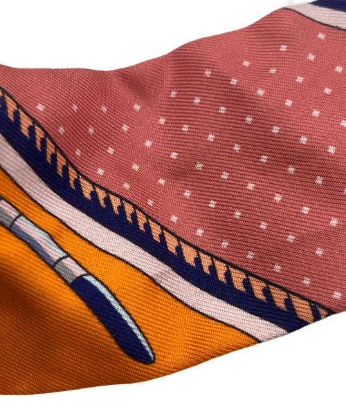 HERMES（エルメス）HERMES (エルメス) LES VOITURES A TRANSFORMATION オレンジの古着・服飾アイテム