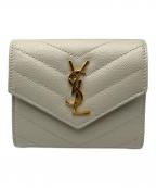 Saint Laurent Parisサンローランパリ）の古着「マルチフォールドウォレット」｜ホワイト