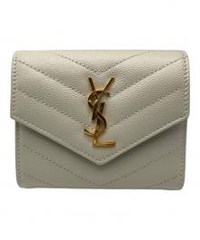 Saint Laurent Paris（サンローランパリ）の古着「マルチフォールドウォレット」｜ホワイト