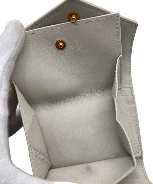 Saint Laurent Paris（サンローランパリ）Saint Laurent Paris (サンローランパリ) マルチフォールドウォレット ホワイトの古着・服飾アイテム