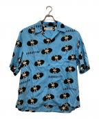 WACKO MARIAワコマリア）の古着「RECORDS HAWAIIAN SHIRT S/S」｜ブルー
