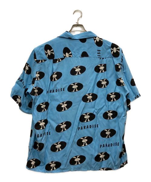 WACKO MARIA（ワコマリア）WACKO MARIA (ワコマリア) RECORDS HAWAIIAN SHIRT S/S ブルー サイズ:Lの古着・服飾アイテム