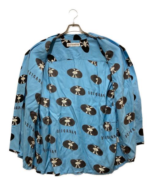 WACKO MARIA（ワコマリア）WACKO MARIA (ワコマリア) RECORDS HAWAIIAN SHIRT S/S ブルー サイズ:Lの古着・服飾アイテム